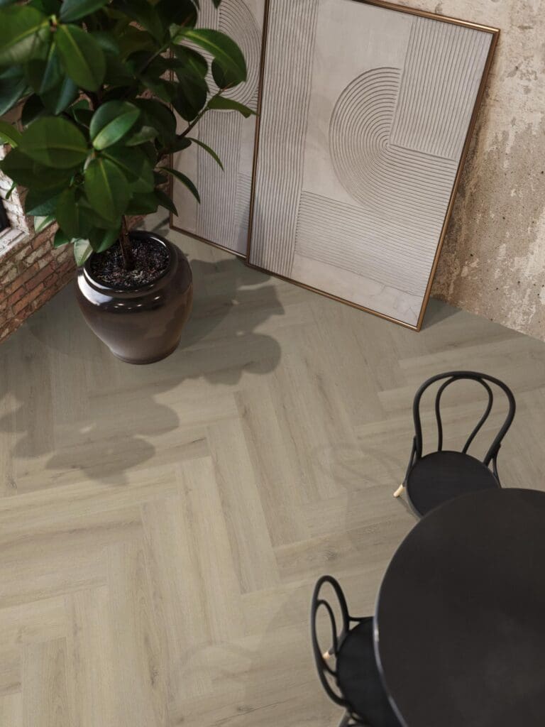 YUP XL Greenford Herringbone Beige Dryback - Afbeelding 2