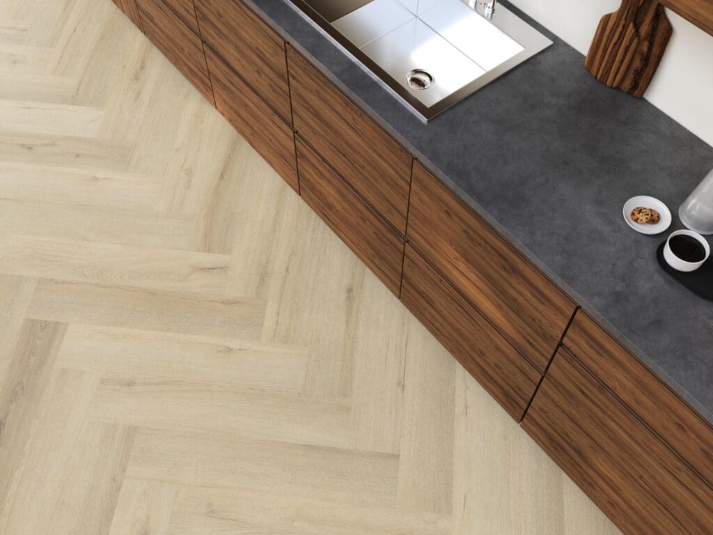 YUP XL Greenford Herringbone Warm Beige Dryback - Afbeelding 2