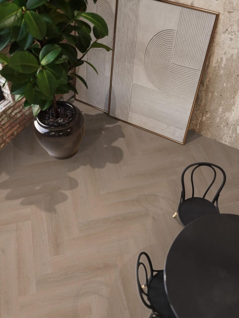 YUP Merton Dark Oak Herringbone Dryback - Afbeelding 2